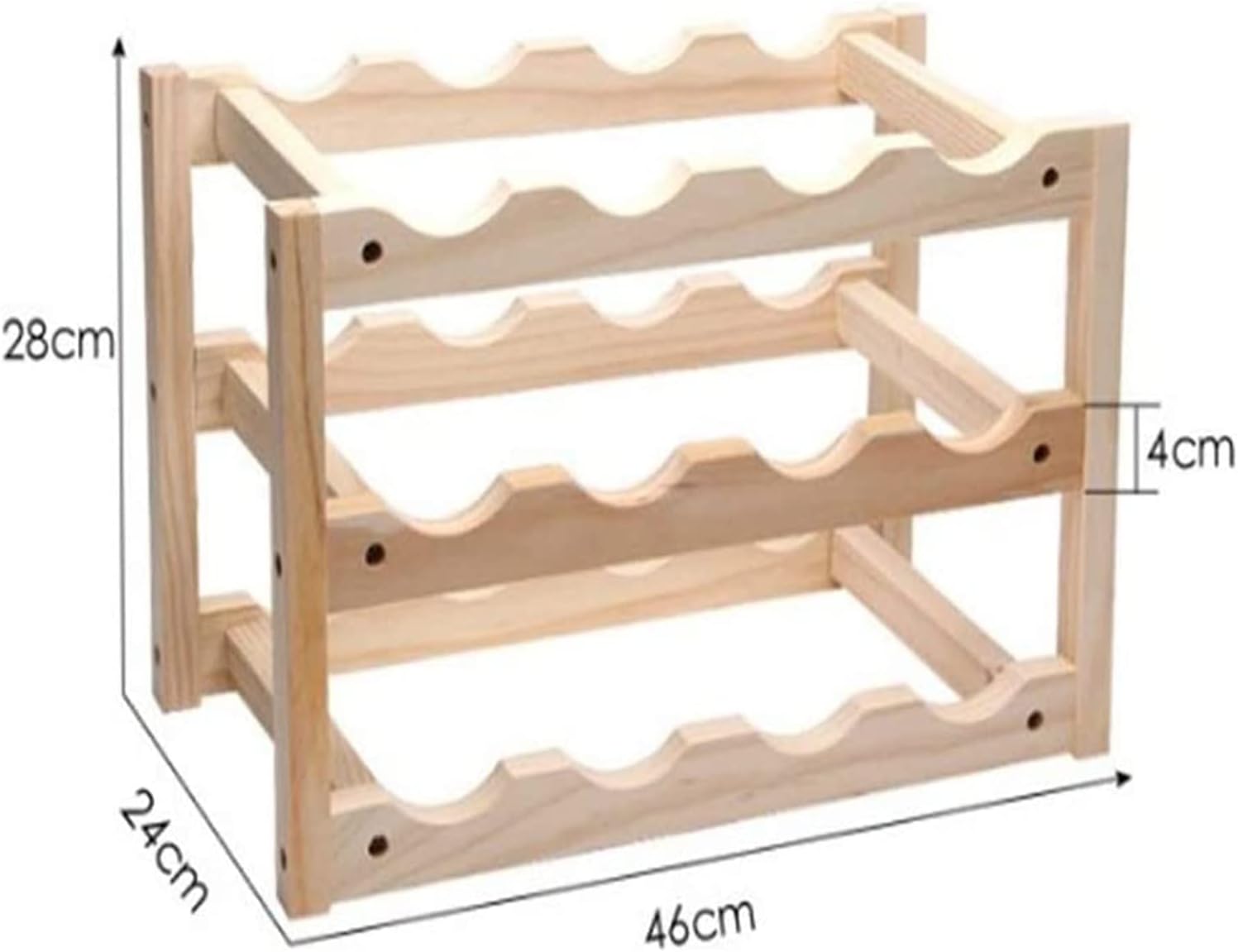 ALDEPO Wall-Mounted Wine Rack 12 Bottle Storage Stand 1