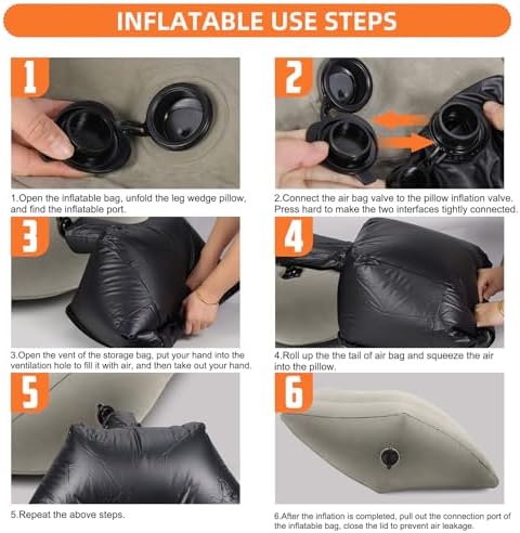 PNEUICALLY Inflatable Leg Elevation Pillow for Swelling and Back Pain Relief 1
