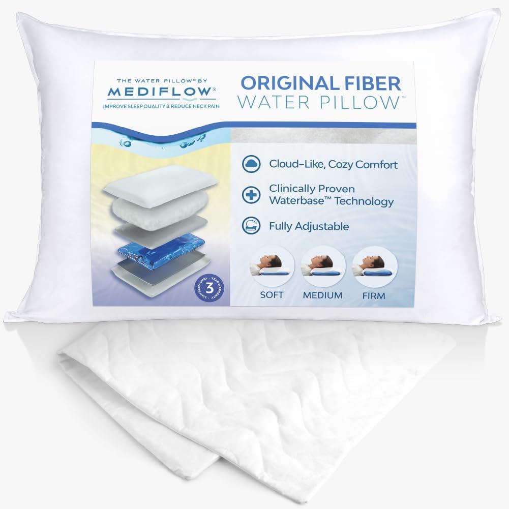 Mediflow Water Pillow with Cotton Protector Set