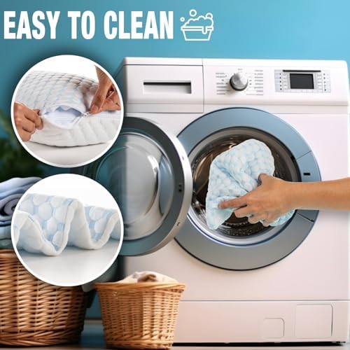 Cooling Shredded Memory Foam Pillow Adjustable Gel Travel-Ready