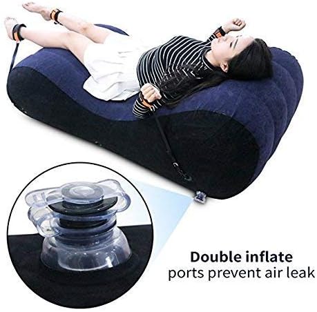 COSWE Wedge Pillow with Air Pump for Back and Leg Support