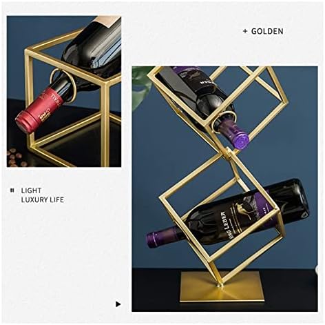 ALDEPO Rose Gold Wine Rack for 2 Bottles
