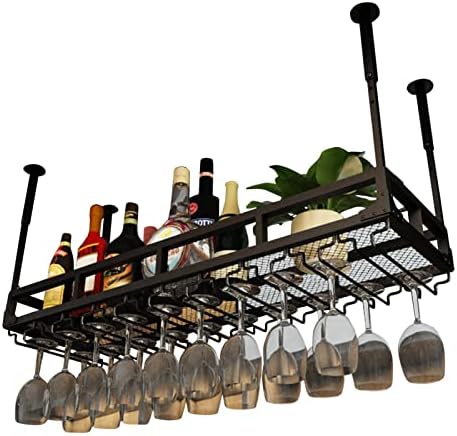 Suuim Wine Glass Rack - Hanging Stemware Holder for Kitchen and Bar