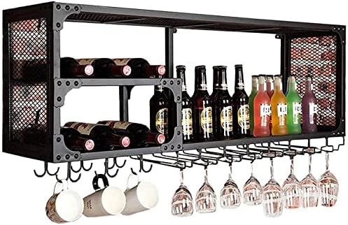 PSMPENG Wall-Mounted Wine Rack Storage