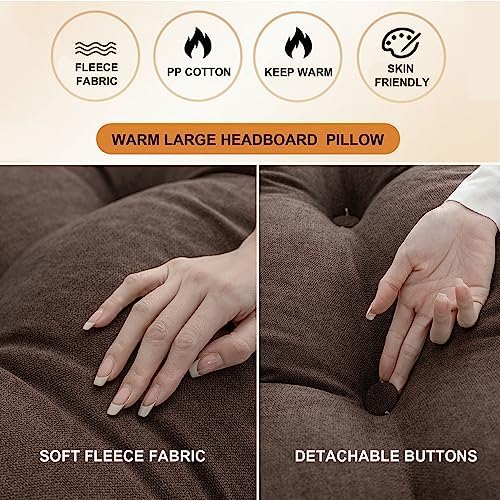 ZZYK Triangular Headboard Pillow Large Bolster Support Cushion