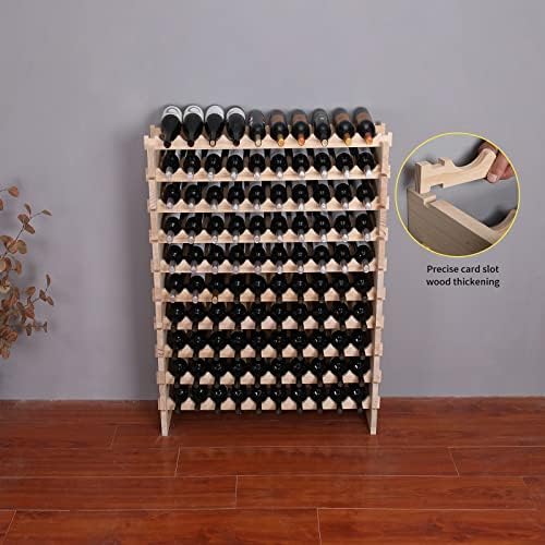 Freestanding Wine Rack Cabinet for 100 Bottles