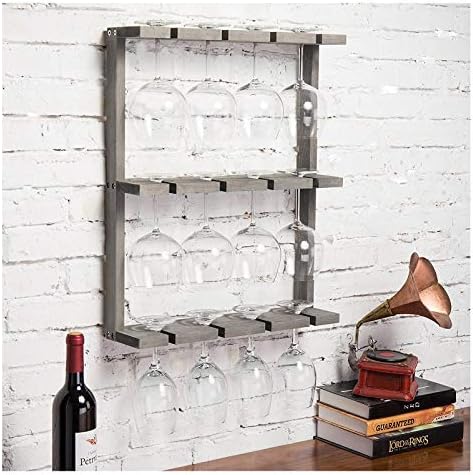 Wall-Mounted Wine Racks Wooden Design for Home and Restaurant