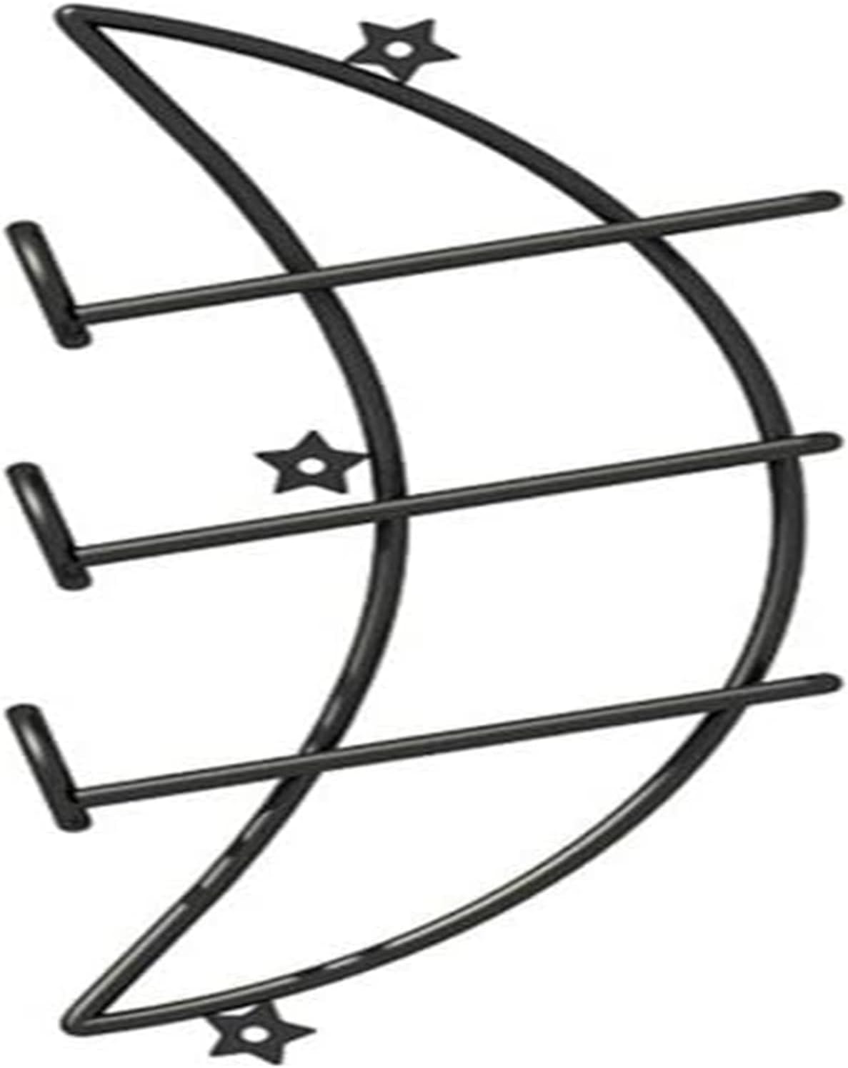 ALDEPO Wall-Mounted Wine Rack with Ornamental Design