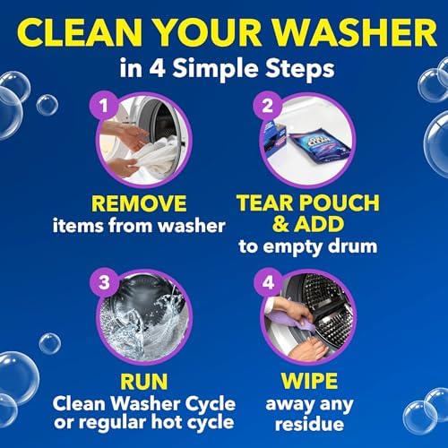 OxiClean Washing Machine Cleaner with Odor Blasters 4 Count