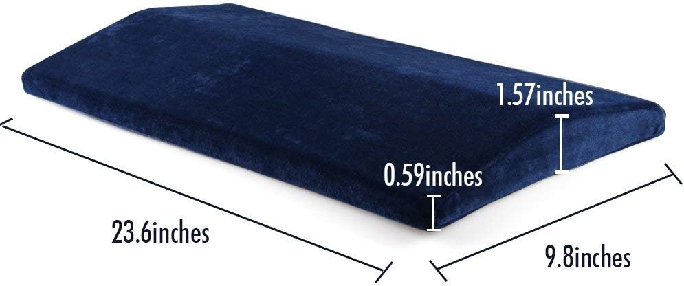 Cozy Hut Soft Memory Foam Lumbar Pillow for Back Pain Relief