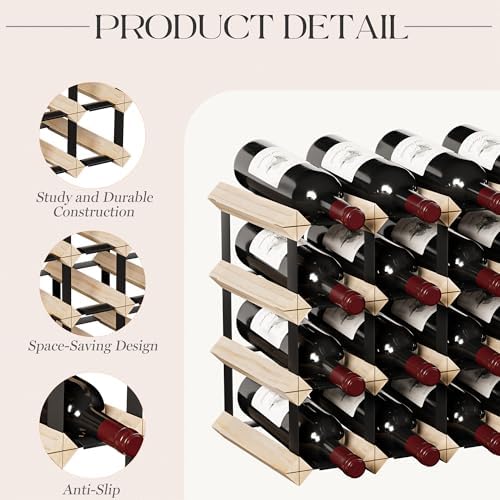 Urban Deco 16-Bottle Tabletop Wine Rack