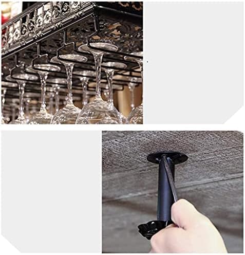 Adjustable Height Wine Rack with Glass Holder Shelf