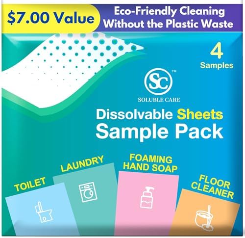 Soluble Care All Purpose Lemon Scent Cleaning Sheets 10-Pack 1