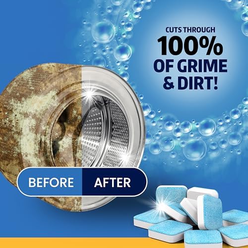 Bright Choice Washing Machine Cleaner Tablets - 24 Pack Universal Cleaner for HE Standard Machines