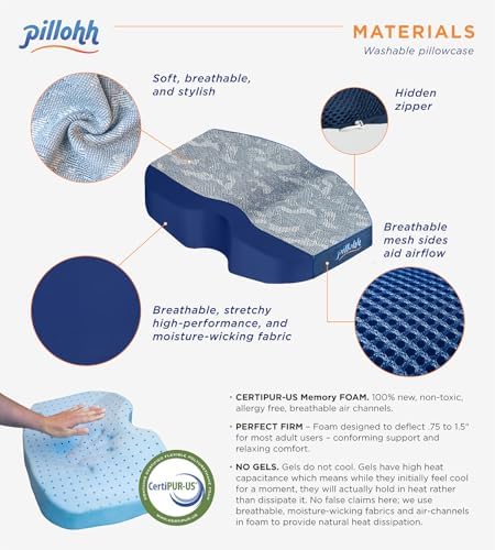pillohh Ergonomic Contoured Pillow for Side Sleepers