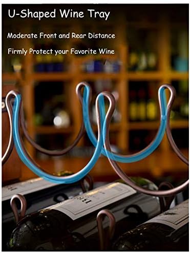 BOCbco Tabletop Wine Rack for 6 Bottles