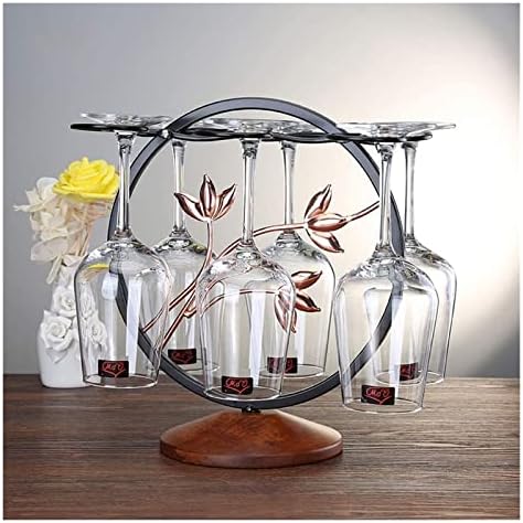 ALDEPO Tabletop Wine Rack with Wooden Base