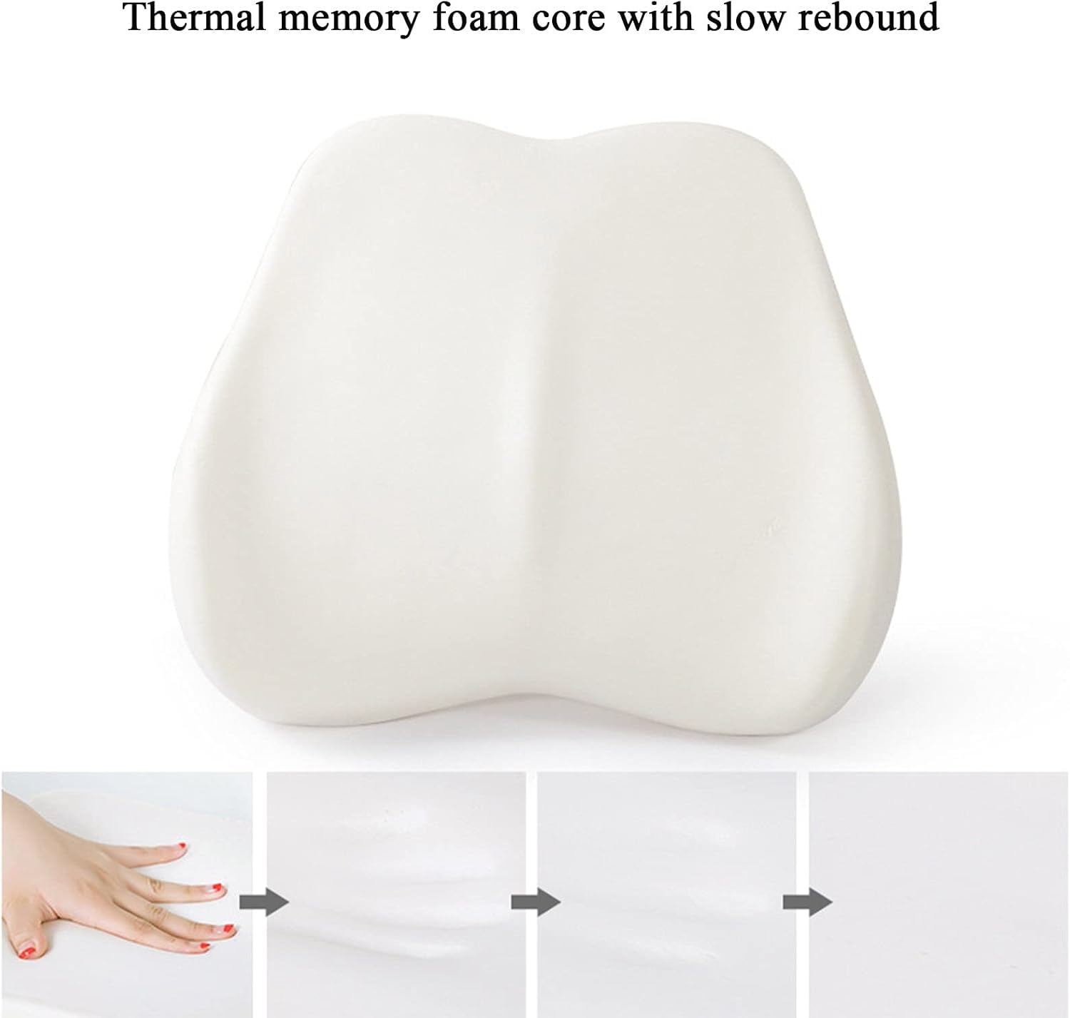 Memory Foam Lumbar Support for Office Chairs and Car Seats