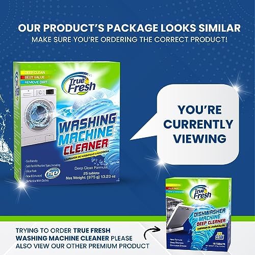 True Fresh Washing Machine Cleaner Tablets 25-Pack