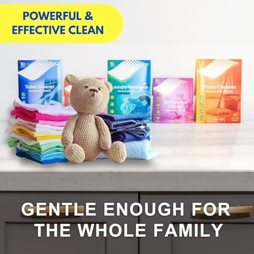 Soluble Care All Purpose Lemon Scent Cleaning Sheets 10-Pack 1