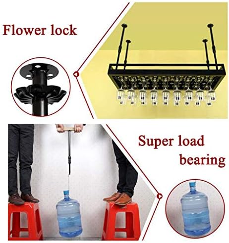 Adjustable Wall-Mounted Wine Rack with Double-Layer Design 1