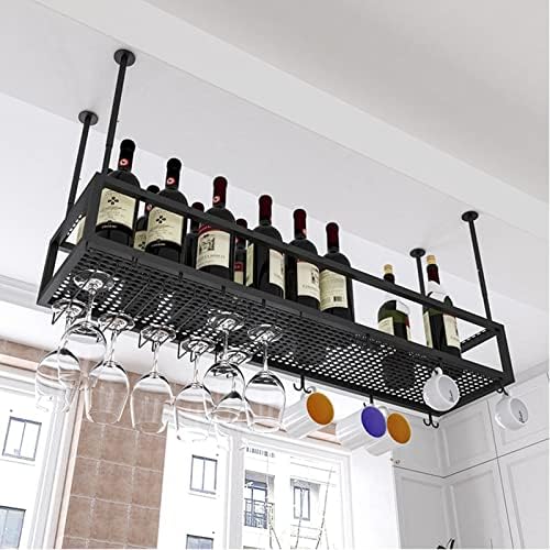 Adjustable Metal Wine Glass Rack with Glass Holder
