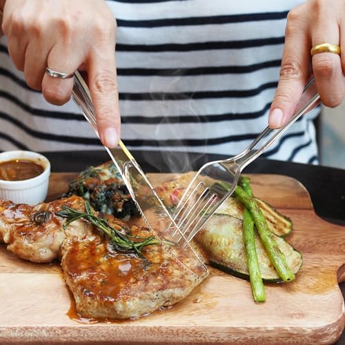 Dealusy 360 Count Heavy Duty Clear Plastic Knives BPA-Free