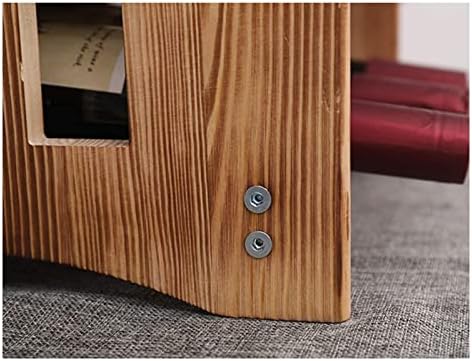 ALDEPO Wall-Mounted Wine Rack 3-Layer with 4-Glass Holder