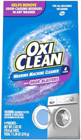 OxiClean Washing Machine Cleaner with Odor Blasters 4 Count