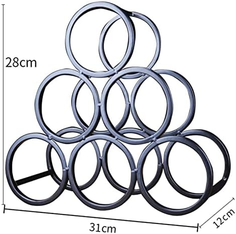 ALDEPO Vintage Iron Wine Goblet Wall Rack