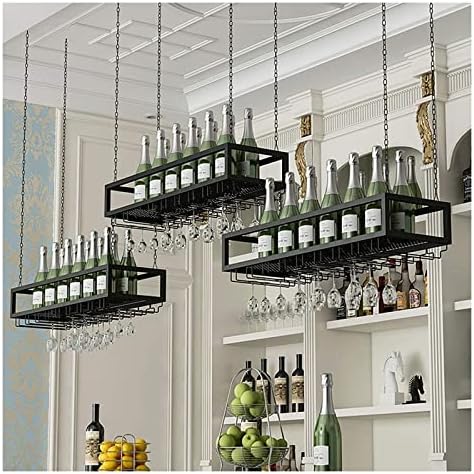 ALDEPO Adjustable Metal Wine Rack Ceiling Holder