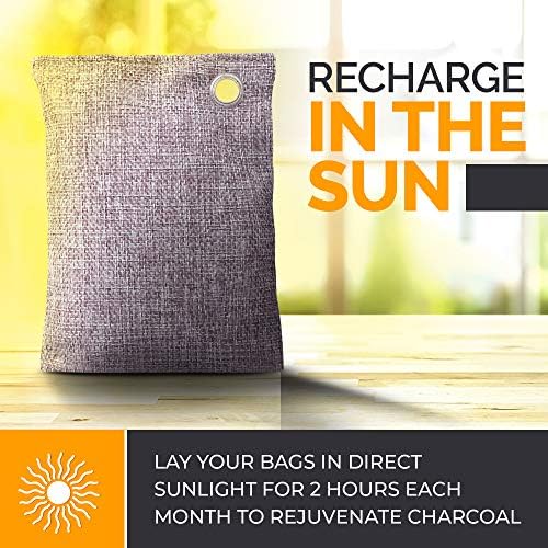 Vergali Activated Charcoal Odor Absorber Bags 10 Pack