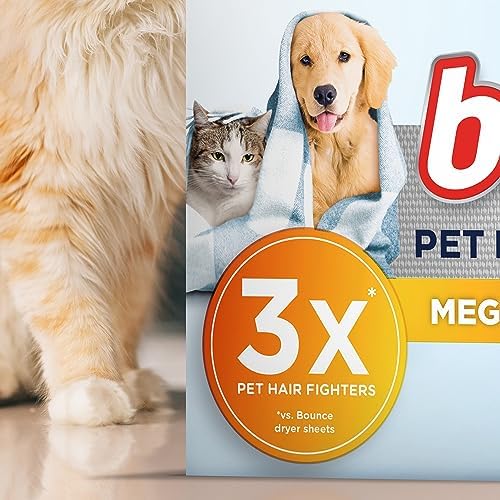 Bounce Pet Hair and Lint Guard Mega Dryer Sheets 130 Count