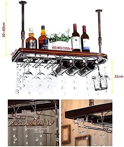 Adjustable Wall-Mounted Wine Rack with Glass Shelves