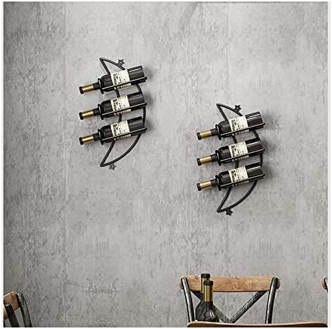 ALDEPO Wall-Mounted Wine Rack Set Dolphin Waves