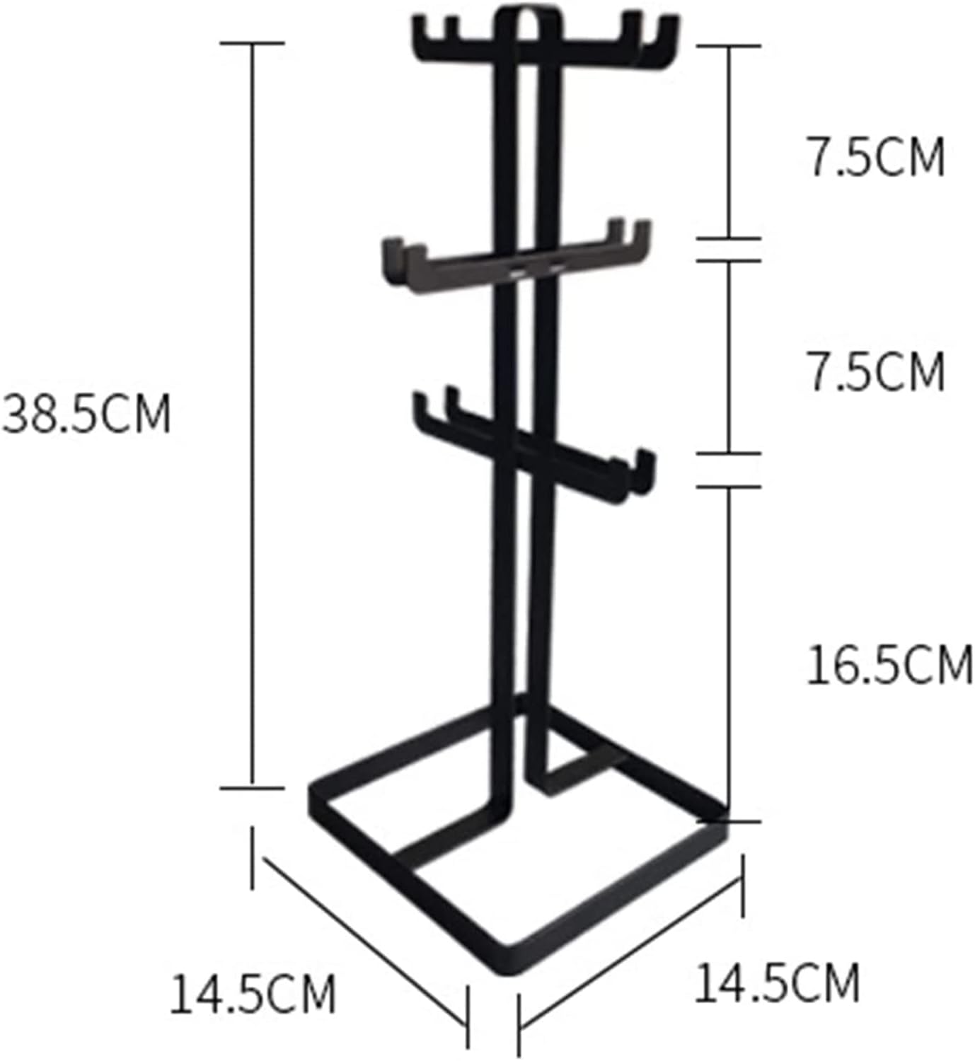 ALDEPO 6-Bottle Wine Rack with Goblet Holder