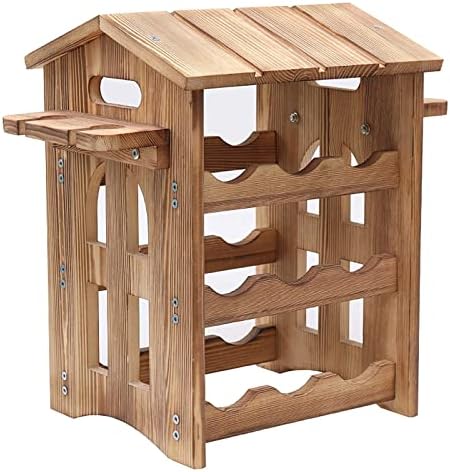 ALDEPO Wall-Mounted Wine Rack 3-Layer with 4-Glass Holder