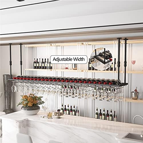 Adjustable Metal Wine Glass Holder for Kitchen and Bar