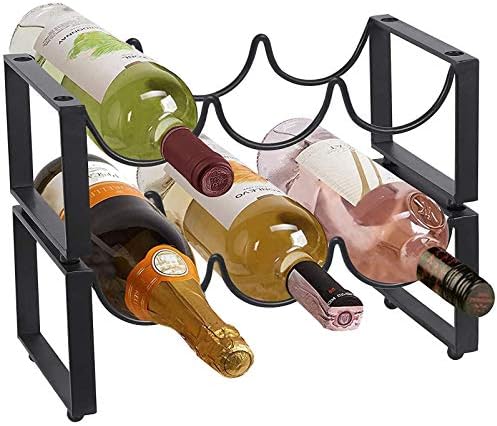 Modern Simple Nesting Wine Racks Holds 3 or 6 Bottles