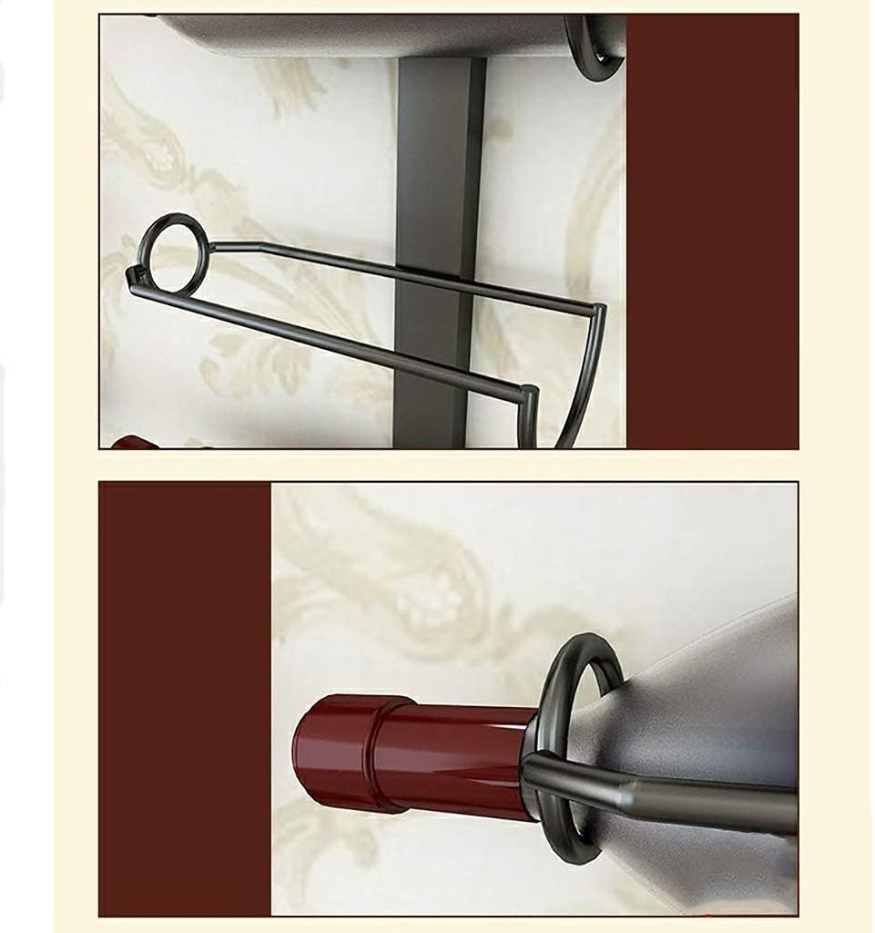GAXQFEI Wall-Mounted Wine Rack Wrought Iron