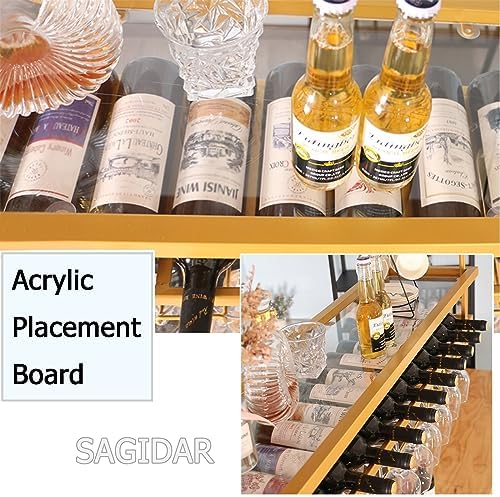 SAGIDAR Wall-Mounted Wine Rack Organizer