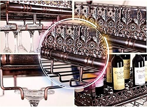 Generic Wall-Mounted Wine Rack with Glass Holder 1