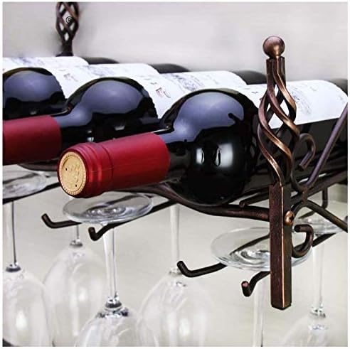BOCbco Wall-Mounted Wine Rack with Goblet Holder