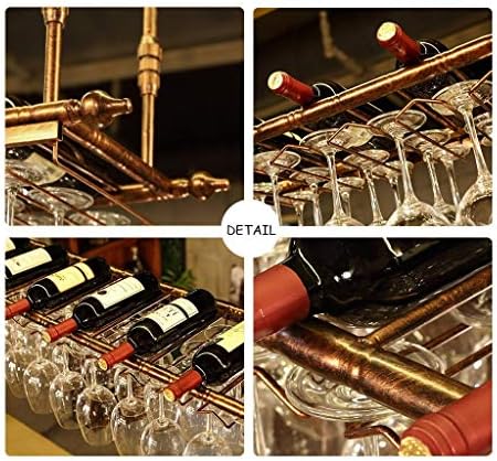 Metal Wine Glass Rack Holder Ceiling Mounted Wall-Mounted