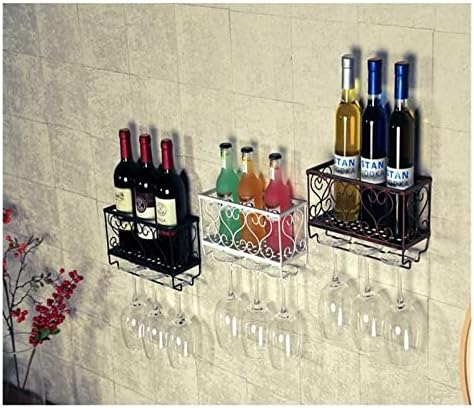 ALDEPO Red Copper Wall-Mounted Wine Rack