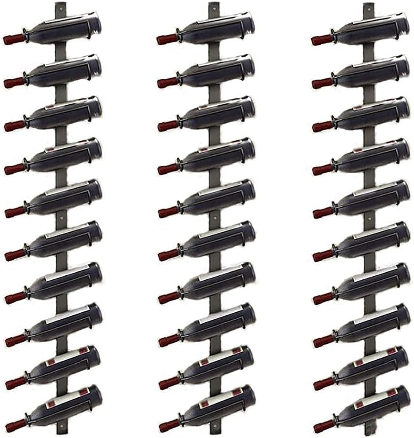 GAXQFEI Wall-Mounted Wine Rack Wrought Iron