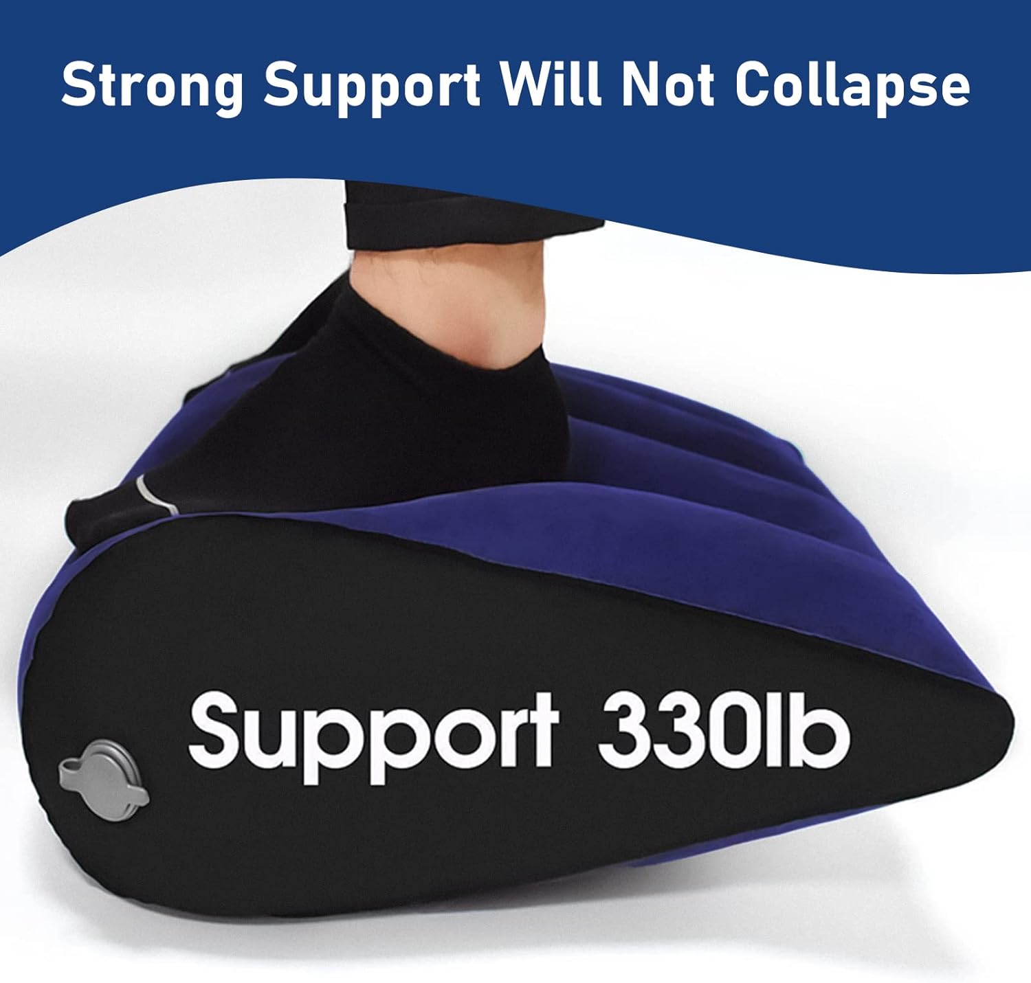 Travel Wedge Pillow for Body Support and Leg Elevation