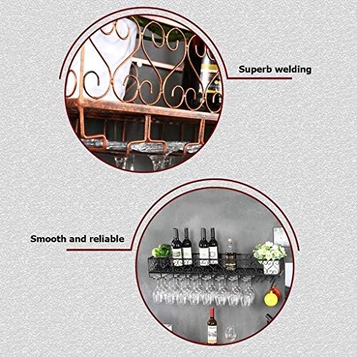 Wall-Mounted Metal Wine Rack for Storage and Organization