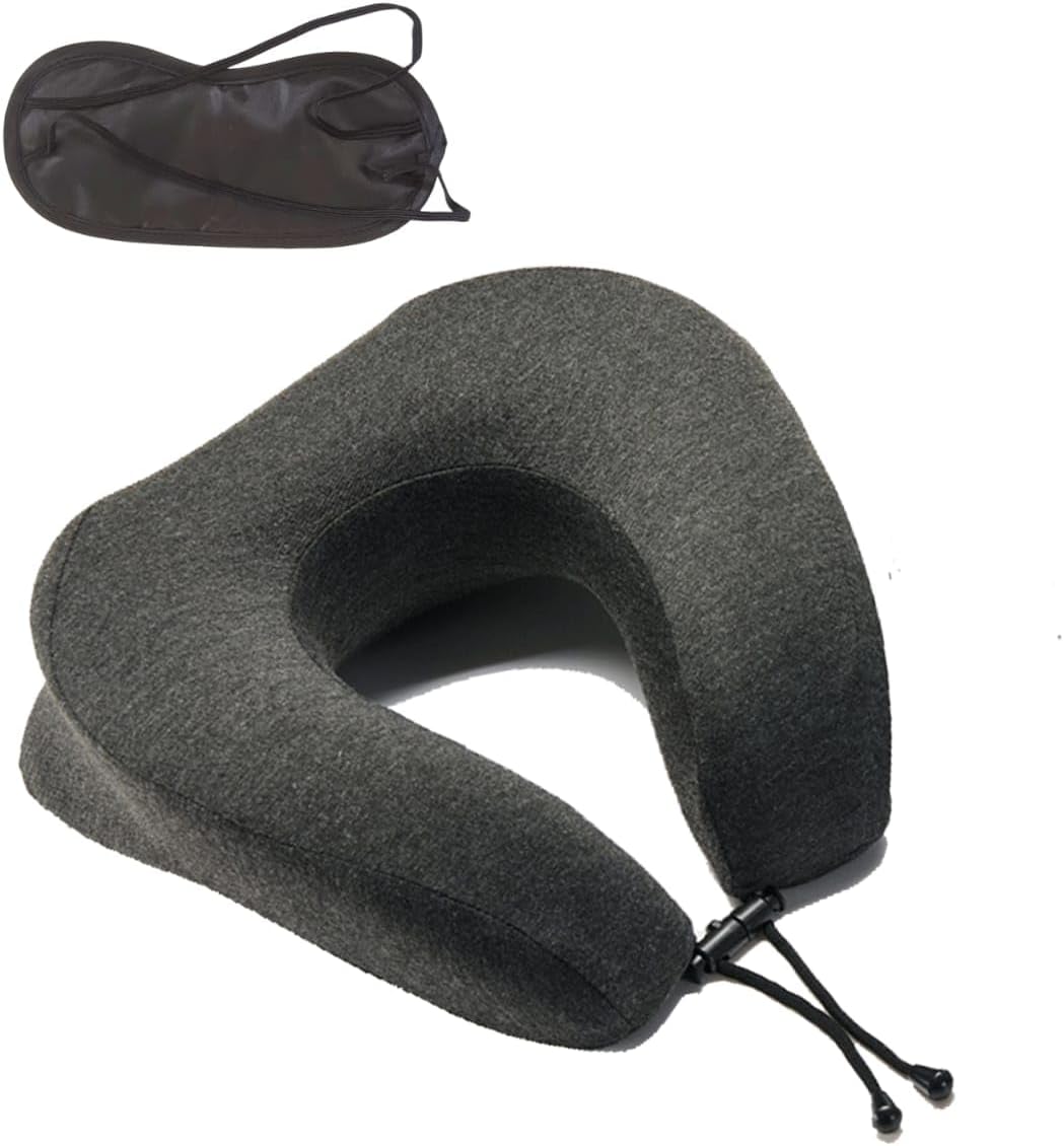 Azmaish Face Down Pillow with Eye Mask for Travel and Sleep