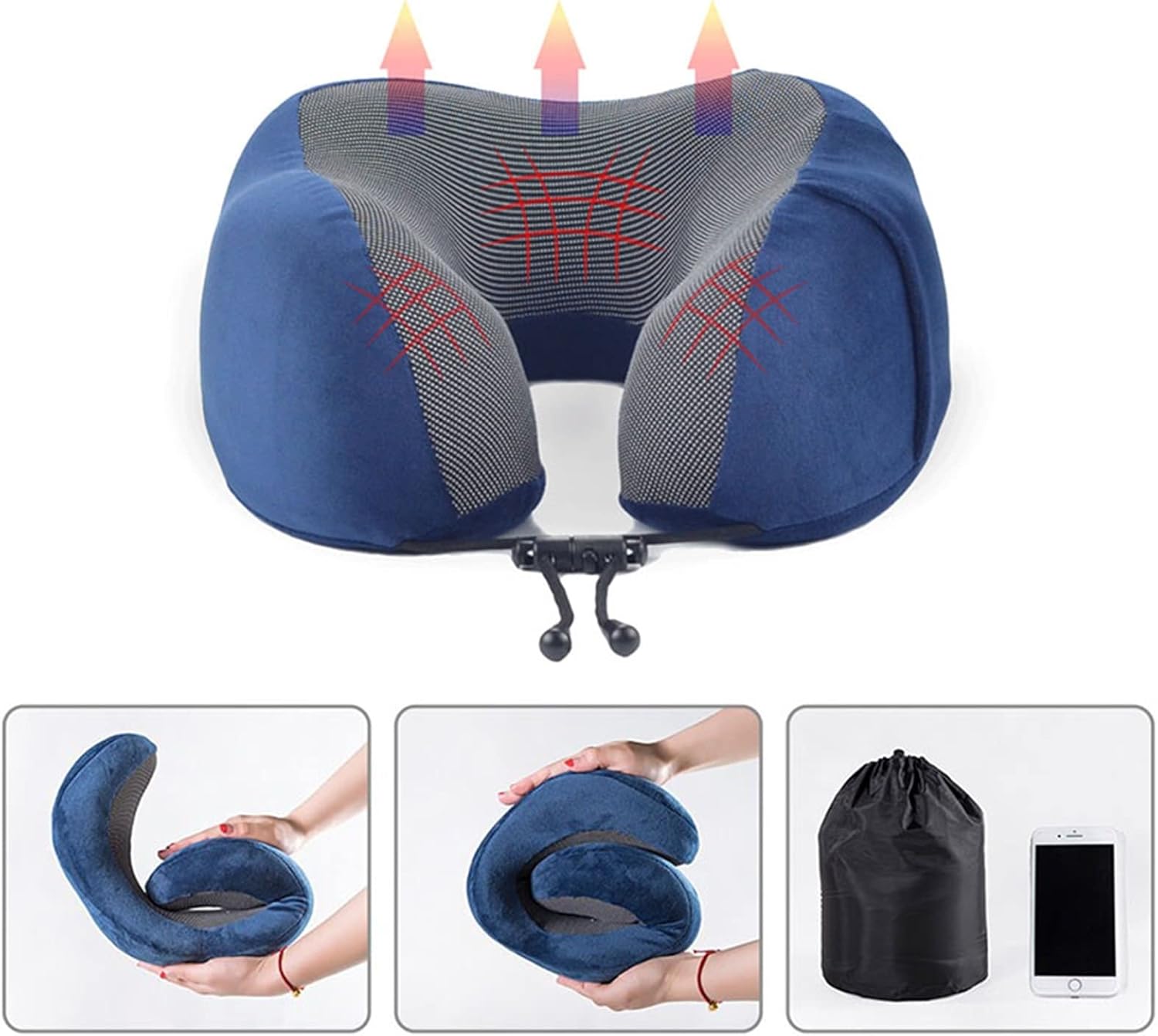 TEMKIN Memory Foam Neck Pillow for All Sleeping Positions
